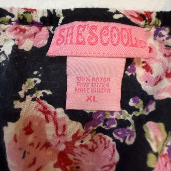 She’s Cool size XL black floral mini dress - Picture 6 of 6